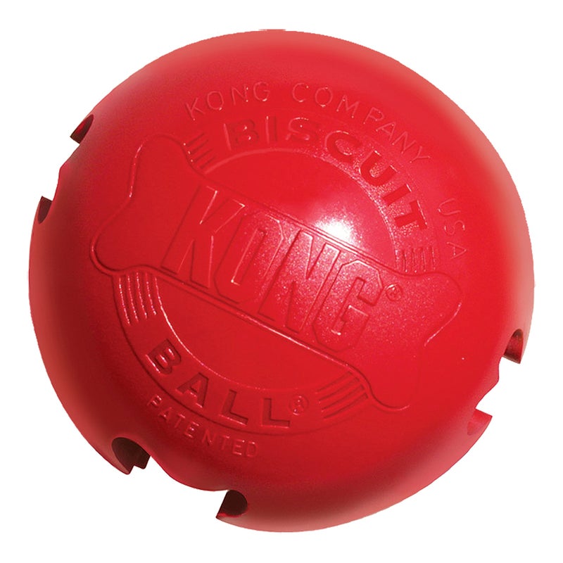 KONG - Biscuit Ball - Durable Rubber, Treat Dispensing Toy - for Small Dogs - Image 1
